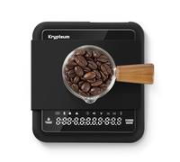 KRYPTEUM Mini báscula de café recargable con temporizador, báscula de café digital de precisión de 0.1 g para verter y espresso, báscula digital portátil portátil de cocina con sincronización