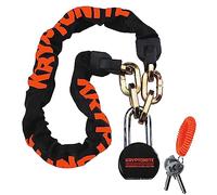 Kryptonite (001669 ANTIRROBO Cadena + CANDADO Messenger and Molly (9,5x1000) Chain & Moly, Unisex, Black, 100 cm