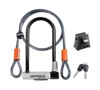 Kryptonite (001966/001072) Antirrobo U kryptolok Standard W/Flex Cable Y Flexframe Bracket (102x229) Candado, Calidad, Hombres, Negro, Talla única