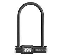 Kryptonite 005292 Combo U Candado para bicicleta, negro, 4" x 8" | Candado de combinación reiniciable de 4 dígitos, interior de 10,2 x 20,3 cm, protección antirrobo de alta seguridad para