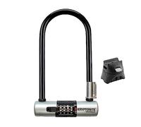 Kryptonite Antirrobo U KryptoLok Combo | Acero endurecido con combinación numérica para bicicleta, 1,32 kg, 10,1 x 22,8 cm