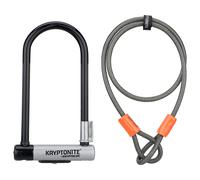 Kryptonite (001966/001072) Antirrobo U kryptolok Standard W/Flex Cable Y Flexframe Bracket (102x229) Candado, Calidad, Hombres, Negro, Talla única