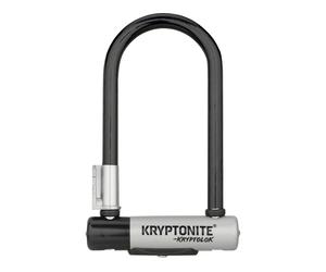 Kryptonite Candado de arco KryptoLok® Mini-7 con cable KryptoFlex® negro 8.2 x 17.8 cm