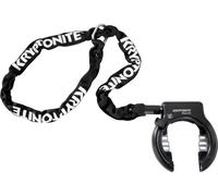 Kryptonite Candado de cuadro con cadena de enchufe 512 negro one_size