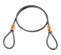 Kryptonite Kryptoflex - Cable de seguridad, color plateado/naranja - 76 cm, Ø 5 mm