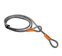 Kryptonite Kryptoflex Cerraduras, Adultos Unisex, Schwarz, 10mm/220cm