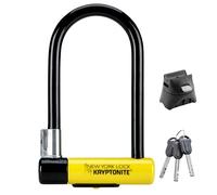 Kryptonite New York - Candado en U estándar para Bicicleta, antirrobo, Resistente, se Vende Seguro Dorado, grillete de 16 mm con Soporte de Montaje y Llaves, Bloqueo de Seguridad definitivo para