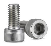 Krysay 300 tornillos de cabeza hexagonal M2 x 4 mm, acero inoxidable 304 18-8, roscas completas, llave Allen con llave hexagonal para proyectos de bricolaje.