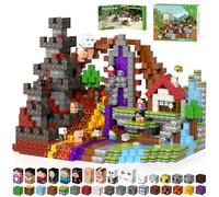 Kryzomat Bloque de construcción magnético 200 pcs para niños Navidad