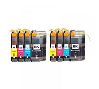 KRZkwA Cartucho de Tinta LC22uxl 22uxl Compatible para DCP-J785DW MFC-J985DW Impresora(2 Set)