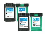 KRZkwA Cartucho de Tinta para 336 342 Reemplazo para Deskjet 5440 PSC1510 Photosmart 1500 C3100 C3180 D5420 6310 Impresoras(2 Set)