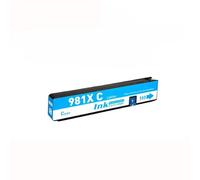 KRZkwA Cartucho de Tinta para impresoras de Color empresariales de Toda la página 556xH 586DN E58650DN E55650 Funciona con 981 981X Modelos(HP981X Cyan)