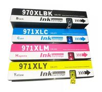KRZkwA Cartuchos de Tinta compatibles para 970 971 970XL 971XL para OfficeJet Pro X451DN X451DW X476DNMFP X476DWMFP X551DW X576DWMFP(1set HP970)