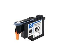 KRZkwA COMPABLE COMPATIVO para 80 Modelo C4820A C4821A C4822A C4823A para DesignJet 1050 1055 1055cm 1050c más Impresora(Black)