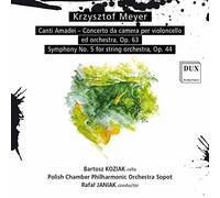 Krzysztof Meyer : Concerto de chambre pour violoncelle et orchestre - Symphonie n° 5. Koziak, Janiak.