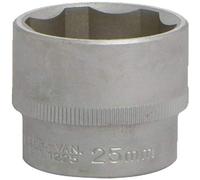 KS Herramientas CHROMEmat 911.1225-E Socket F 6 1/2 " perfil 25 mm con soporte