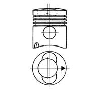 KS kolbenschmidt 93 315 600 pistón