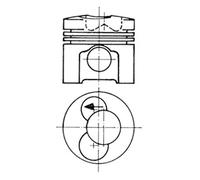 KS kolbenschmidt 93 472 600 pistón