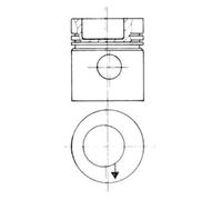Pistón del motor 93831610 KOLBENSCHMIDT para MERCEDES-BENZ T2/LN1 Furgoneta NG