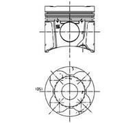 KS kolbenschmidt 99 662 600 pistón