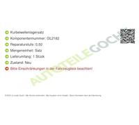 KS kolbenschmidt MS de 1456 a 0.50 Cojinete Principal