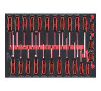 KS TOOLS 1/1 Scs Ergotorque Plus Juego de Destornilladores, 25-tlg Anexo