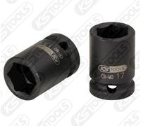 KS TOOLS 1/2" Casquillo de Fuerza Hexagonal, Corto, 27MM 515.1027