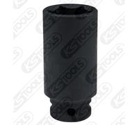 KS TOOLS 1/2" Casquillo de Fuerza Hexagonal, Largo, 29mm 515.1129 Para Rosca