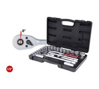 KS TOOLS 1/2" Set de Llaves Conexión, 28-tlg 917.0728 Trinquete Caja