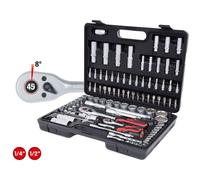 KS Tools 1/4" - 1/2" Set de Llaves de Conexión 96-tlg. Caja de Juego de Enchufes