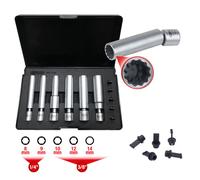 KS TOOLS 1/4" + 3/8" Spezial-Glüh Y Llave de Tuerca Bujías Kit Con Rótula 11tlg