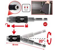 KS Tools 1/4" Magnético Soporte de Puntas de Cambio Rápido Con Rótula, 514.1136