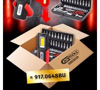 KS Tools 1/4" Set de Llaves de Conexión, 48-tlg+ - Herramienta Linterna