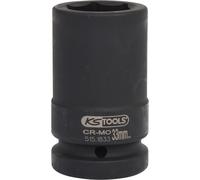 KS TOOLS 1" Llave De Impacto Hexagonal, Larga, 33mm