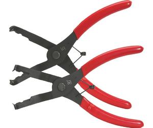 KS Tools 115.1086 Juego de alicates sacagrapas frontales Trim, 2 pzs