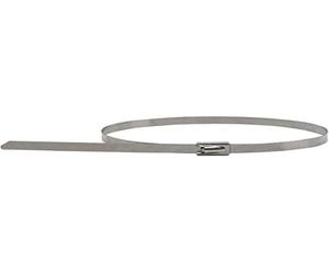 KS Tools 115.1594 Brida de cables de acero inoxidable con cierre de bola, 4,6x500 mm, 100 unidades