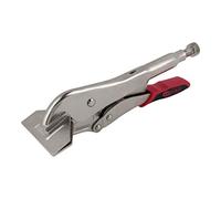 KS Tools 115.2077 Alicates de presión de boca ancha con mordazas planas y palanca de liberación rápida, 250 mm