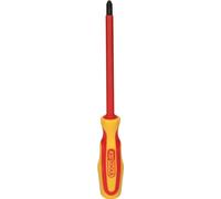 KS Tools 117.0538 - Destornilladores VDE 2K POZIDRIV, varillas completamente aisladas según DIN EN 60900, PZ 3 (L = 150 mm)