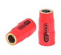 KS Tools 117.1028 Llave de vaso de 3/8" con aislamiento protector, 3/4"