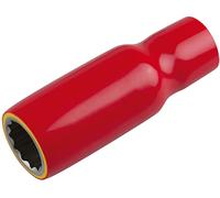 KS Tools 117.1092 Llave de vaso de 3/8" con aislamiento protector, larga, 12 mm