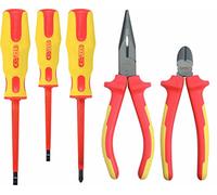 KS Tools 117.1170 - Pack de 5 piezas con destornilladores y alicates VDE Ergotorque