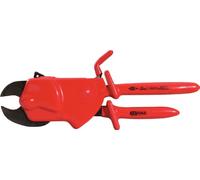 KS Tools 117.1246 - Tijera cortacables de trinquete de una mano aislada (tamaño: 310 mm)