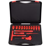 KS Tools 117.1860 - Pack de 16 piezas con llaves de vaso aisladas (tamaño: 1/2")