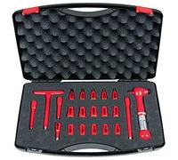 KS Tools 117.1878 1/4" Juego de llaves de vaso aisladas, 21 pzs