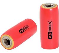 KS Tools 117.2313 Portapuntas de 3/8" con aislamiento protector para puntas de 1/4"