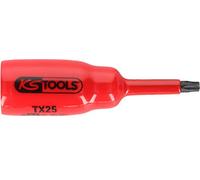 KS Tools 117.2461 Llave de vaso con punta de 3/8" y aislamiento protector para tornillos Torx, T40, corta