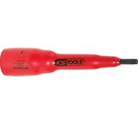 KS Tools 117.3893 Llave de vaso con punta de 3/8" y aislamiento protector para tornillos multilaterales (XZN®), M8
