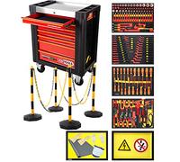 KS Tools 117.6155 Carro de taller PERFORMANCEplus e10 con 164 herramientas aisladas para vehículos híbridos y eléctricos