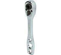 KS Tools 130.0222 Carraca para tuberías de refrigeración y aire acondicionado 5 en 1, conmutable, 157mm