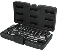 KS Tools 130.0300 Juego de llaves de vaso para refrigeración y climatización, 19 pzs